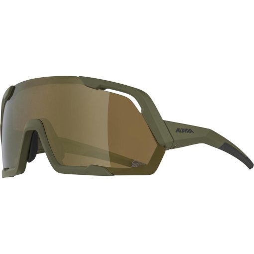 Foto de Alpina Rocket Q-Lite Gafas - olive matt/mirror bronce
