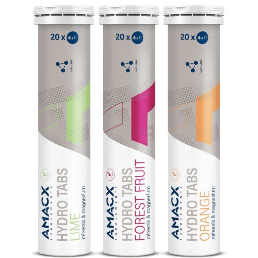 Foto de Amacx Pastillas Efervescentes de Electrolitos - Hydro Tabs - 3x 20 piezas.