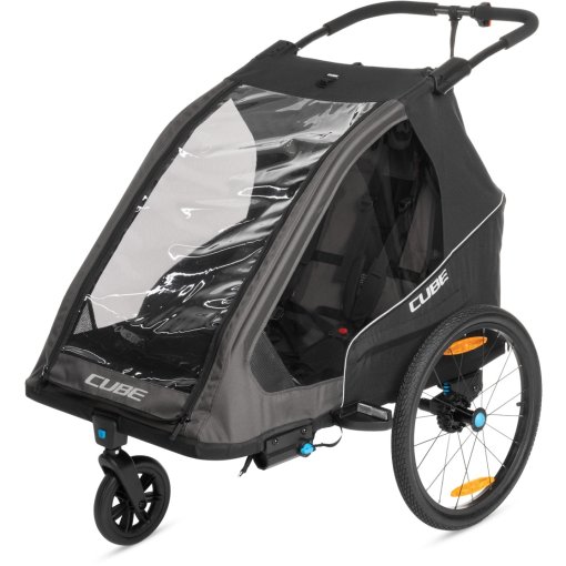 Productfoto van CUBE Fietskar voor Kinderen Double PURE - black´n´grey
