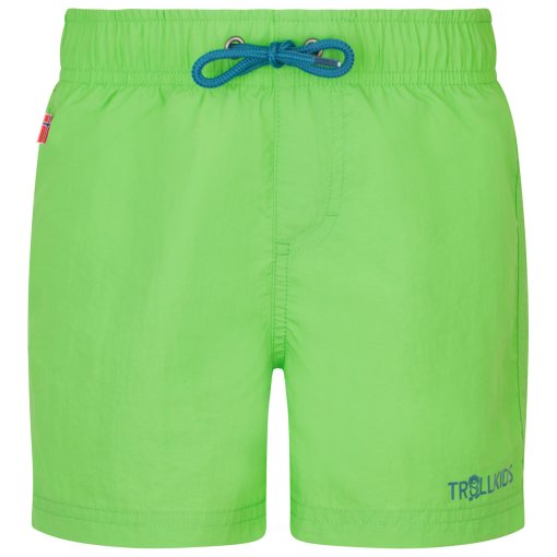 Foto de Trollkids Pantalones Cortos Niño - Balestrand - Fresh Green/Dark Marine