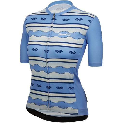 Produktbild von Santini Pendelton Radtrikot Damen - L - light blue