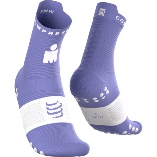 Produktbild von Compressport Pro Racing Kompressionssocken v4.0 Run High - Ironman 2026 - jacaranda/white - L1