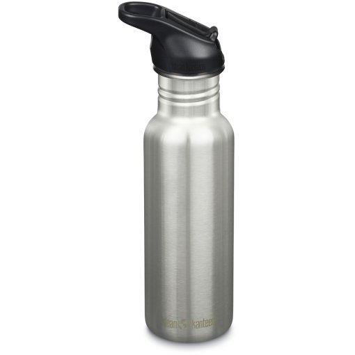 Immagine prodotto da Klean Kanteen Borraccia - Classic Flip Sport Cap - 532ml - brushed stainless