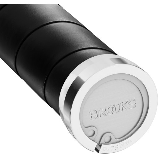 Brooks Slender Leather Grips 130/130 mm - black | BIKE24
