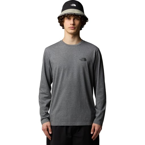 Foto de The North Face Camiseta de Manga Larga Hombre - Simple Dome - TNF Medium Grey Heather