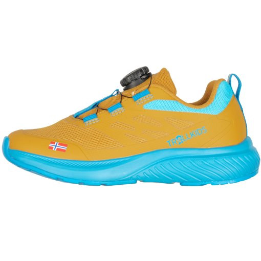 Produktbild von Trollkids Bryggen Sneaker Kinder - Mustard/Dynamic Blue
