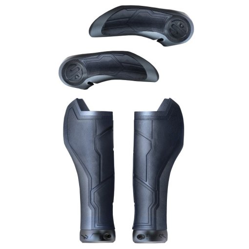 Foto de CUBE Natural Fit Grips ALL TERRAIN Bar Ends Medium - black´n´grey