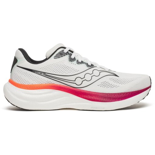 Produktbild von Saucony Ride 19 Laufschuhe Herren - white/crimson