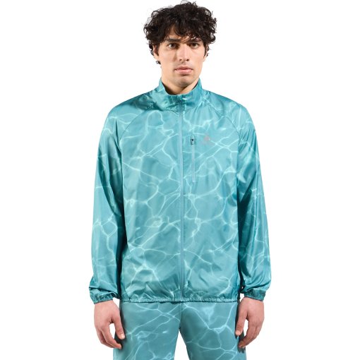 Foto de Odlo Chaqueta Running Hombre - Zeroweight Print - arctic
