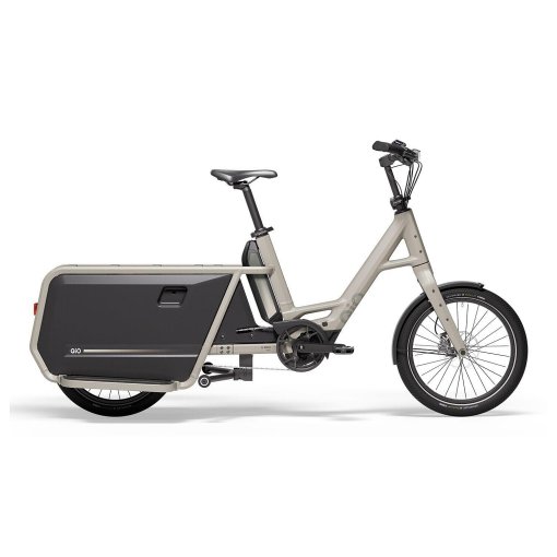 Photo produit de QiO Vélo Cargo Électrique 20&quot; - LONG P9 | 1x9 Shimano CUES - 2026 - lunar white matt