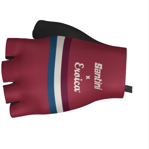 Photo produit de Santini Eroica Timo Cycling Gants courts ER367CLTIMO - bordeaux BR
