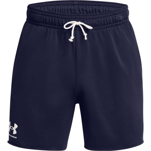 Foto de Under Armour Pantalón Corto de 15 cm Hombre - UA Rival Terry - Midnight Navy/Onyx White
