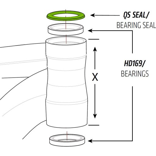 Foto de Cannondale QSISEAL/ 54mm Upper Bearing Headset Sealing