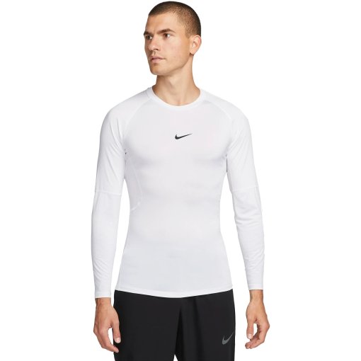 Foto de Nike Camiseta manga larga Hombre - Pro Dri-FIT Fitness - blanco/negro FB7919-100