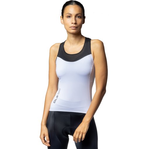 Foto de Alé PRAGMA Maillot Ciclismo sin Mangas Mujer - Color Block - blanco