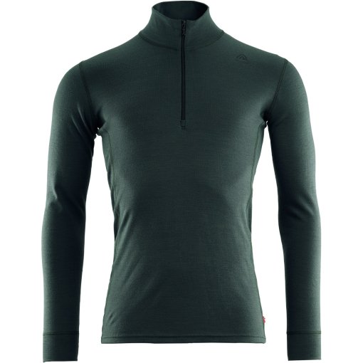 Produktbild von Aclima Warmwool Mockneck Langarmshirt Herren - green gables