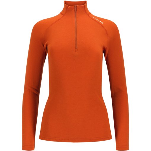 Produktbild von Aclima WarmWool Mockneck Langarmshirt Damen - gold flame