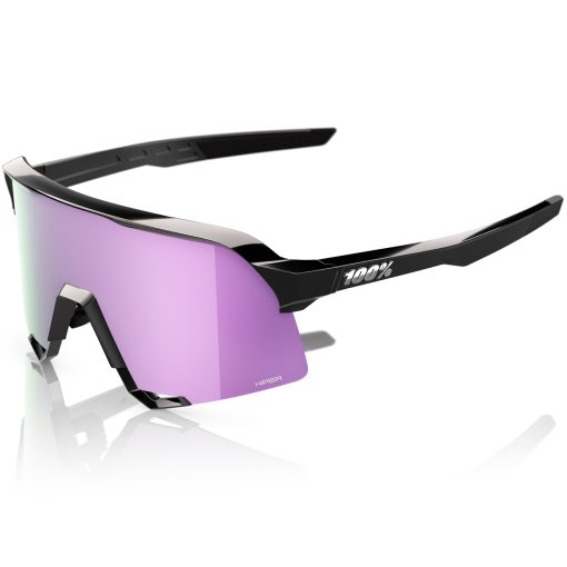 Picture of 100% S3 Polarized Glasses - Polished Black - HiPER Lavender Mirror | Clear