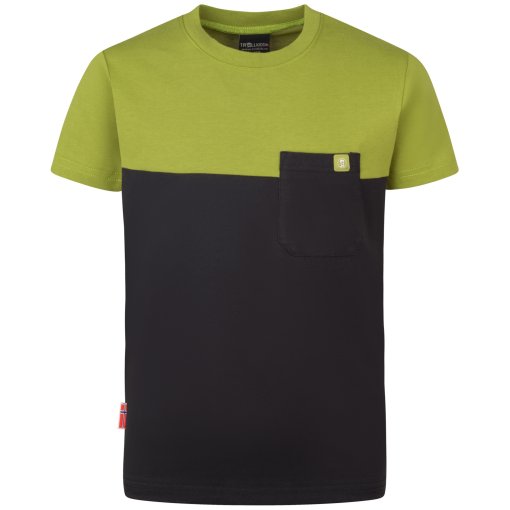 Foto de Trollkids Camiseta Niño - Bergen - Negro/Pear Green