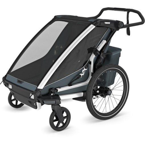 Foto de Thule Remolque de Bicicleta para 2 Niños - Chariot Cross 2 Double - dark slate