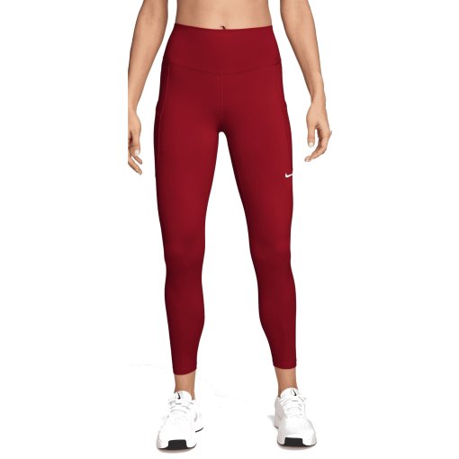 Productfoto van Nike One Dri-FIT 7/8 Leggings met tassen voor dames - tough red/white FN3241-608