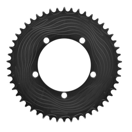 Photo produit de Alugear Plateau vélo AERO - Road/Gravel | 5x BCD 110  | 1x 10/11/12s - round | black