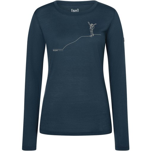 Picture of SUPER.NATURAL Bergglück Longsleeve Women - Blueberry/Feather Grey
