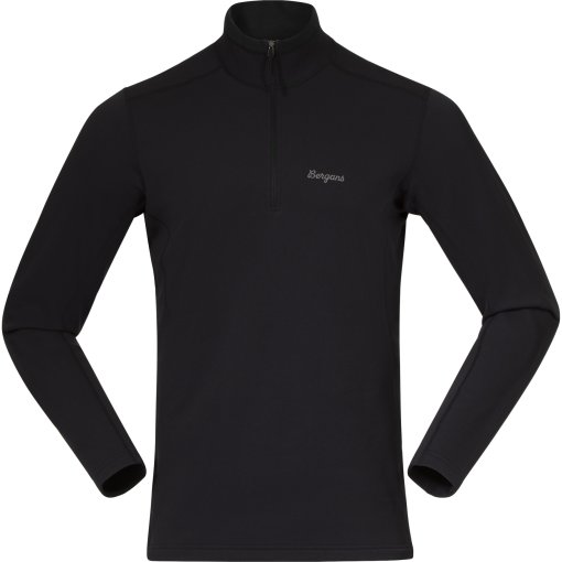 Foto de Bergans Camiseta de Manga Larga Hombre - Midtli Midlayer Half Zip - negro