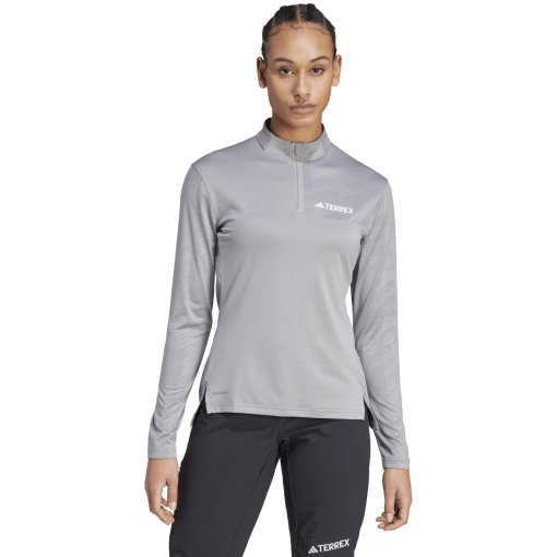 Photo produit de adidas T-Shirt Manches Longues Femme - TERREX Multi Half-Zip - solid grey IP4805