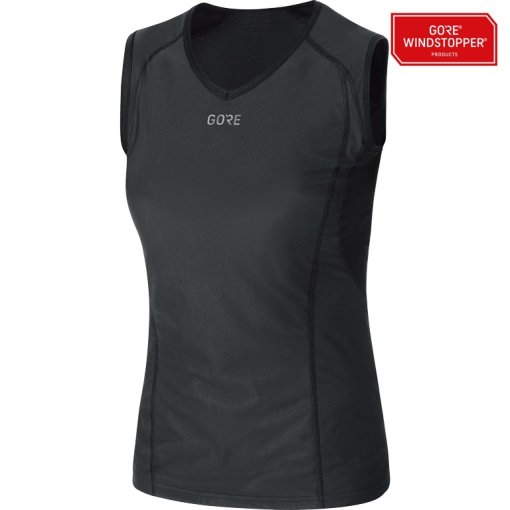Foto de GOREWEAR Camiseta sin mangas Mujer - GORE® WINDSTOPPER® Base Layer - negro 9900