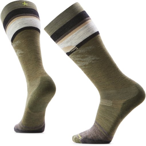 Photo produit de SmartWool Chaussettes - Snowboard Targeted Cushion Mountain Sunrise OTC - K18 winter moss