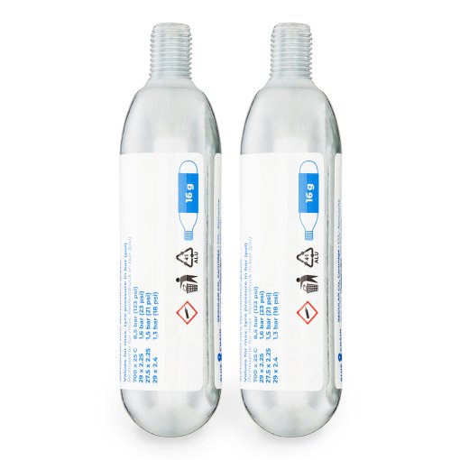 Kuva tuotteesta BLUECHAIN CO2 Cartridges with Thread - 2x 16g
