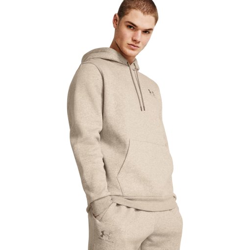 Foto de Under Armour Sudadera con Capucha de Tejido Hombre - Fleece UA Icon - Timberwolf Taupe Light Hthr/Timberwolf Taupe