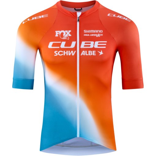 Produktbild von CUBE ROAD/XC X Factory Racing Kurzarm-Trikot Herren - white´n´blue´n´red