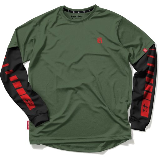 Picture of Loose Riders Tech Long Sleeve Jersey Men - Shutter TWRF Green