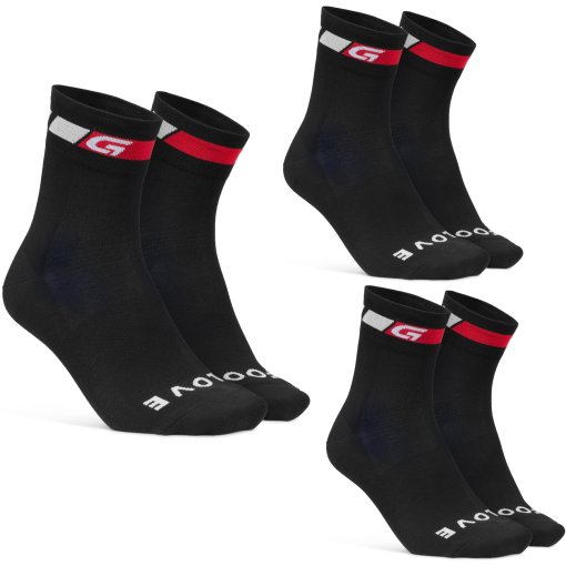 Foto de GripGrab Calcetines - Classic Regular Cut - Pack de 3 - Negro