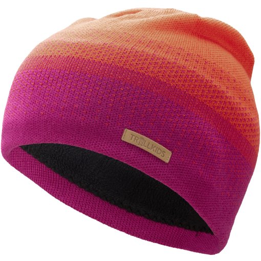 Foto de Trollkids Gorro Merino Niño - Dark Pink/Coral Pink