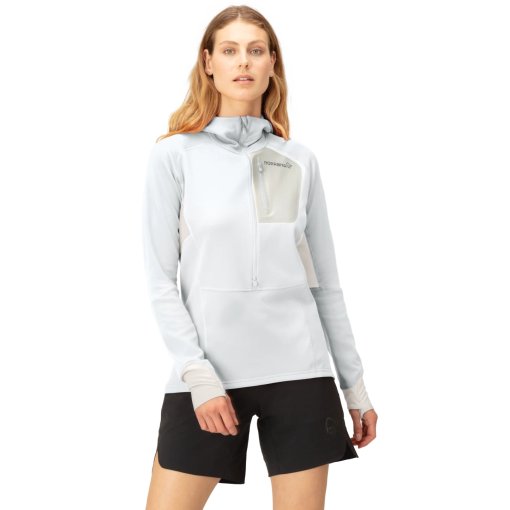 Foto de Norrona Camiseta de Manga Larga Polar Mujer - senja warm1 Hood - Snow White