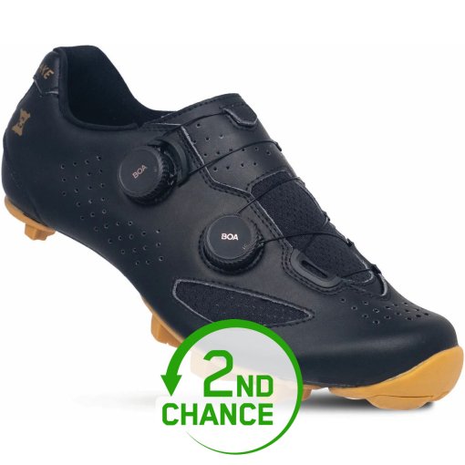 Image of Lake MX239 Gravel Shoes Men - recycled leather black/gold - 2nd Choice