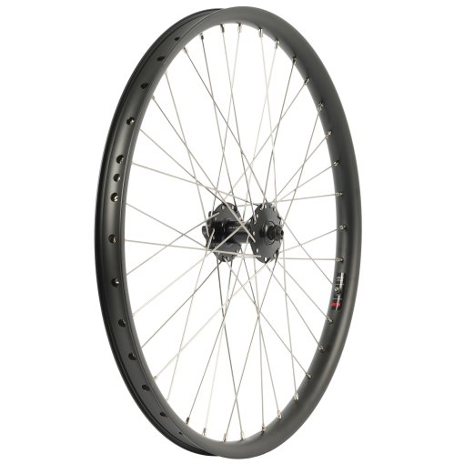 Produktbild von RLND UTL2 Vorderrad - 26&quot; | Clincher | 6-Bolt | QR 100mm - Shimano HB-QB400 | schwarz/silber