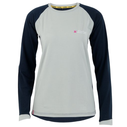 Foto de Dirtlej Maillot MTB Mujer - Mountee Drirelease® Merino - cool grey/steel blue