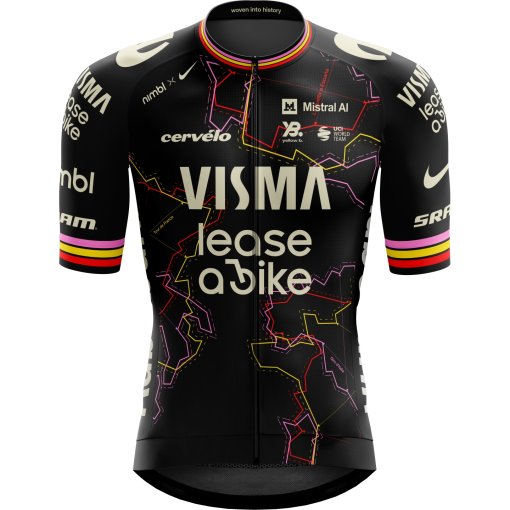Foto de RAPidGEAR Team Visma | Lease a Bike Giro d&#039;Italia Trilogy Maillot de réplica de manga corta para hombres - black