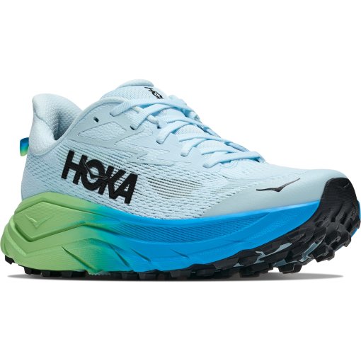 Picture of Hoka Challenger 8 Shoes Women - glimmering blue / tart apple