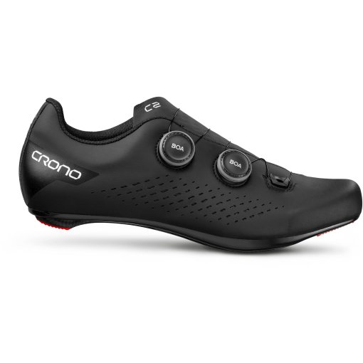 Produktbild von Crono CR2 Rennradschuhe - Black | Full Carbon Sole