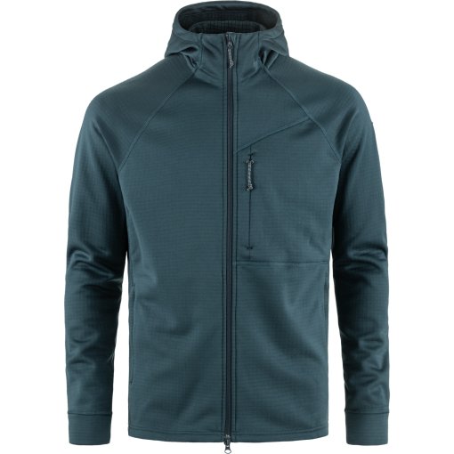 Foto de Fjällräven CHaqueta con Capucha Hombre - Abisko Grid Fleece - mountain blue