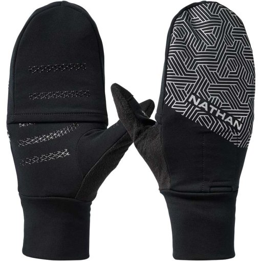 Immagine prodotto da Nathan Sports HyperNight Convertible Mitts 2 moffole - black/hex print