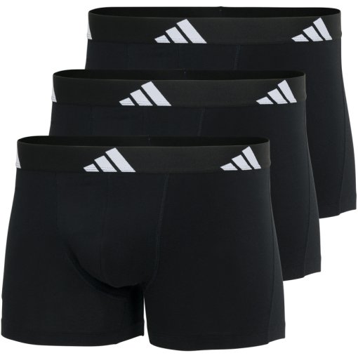 Immagine prodotto da adidas Sports Underwear Boxer Uomo - Active Flex Cotton - Confezione da 3 - 000 black
