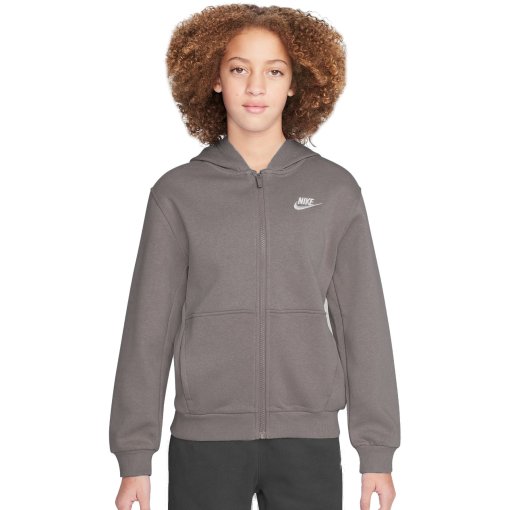 Slika izdelka Nike Sportswear Club Fleece Jakna s kapuco za otroke - cave stone FD3004-289