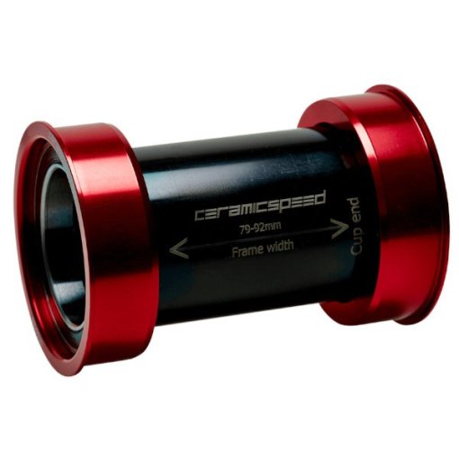 パーツ ceramic speed bb86-24 coated CeramicSpeed BB86 Shimano Bottom Brackets - Red - Evolution