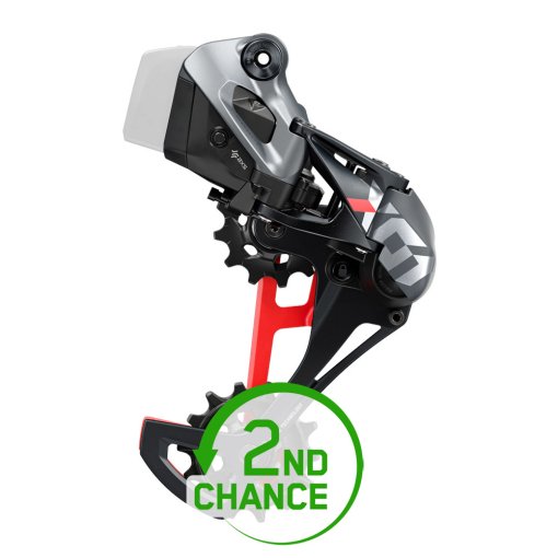 Photo produit de SRAM X01 Eagle AXS X-HORIZON - Dérailleur Arrière - max. 52 T. - 12 Vitesses - Black / Red - Second Choix